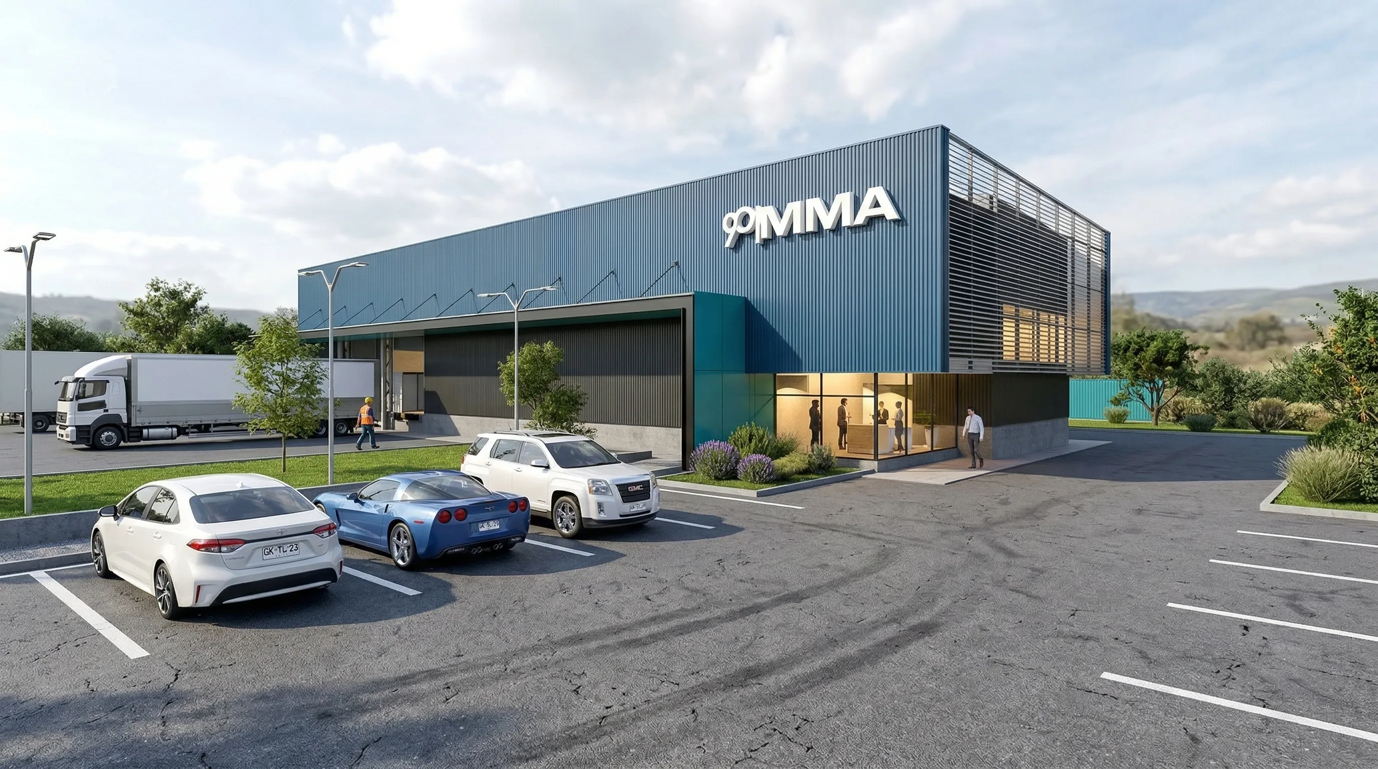 Render Estacionamientos de Logistic — PatagoniaBIM