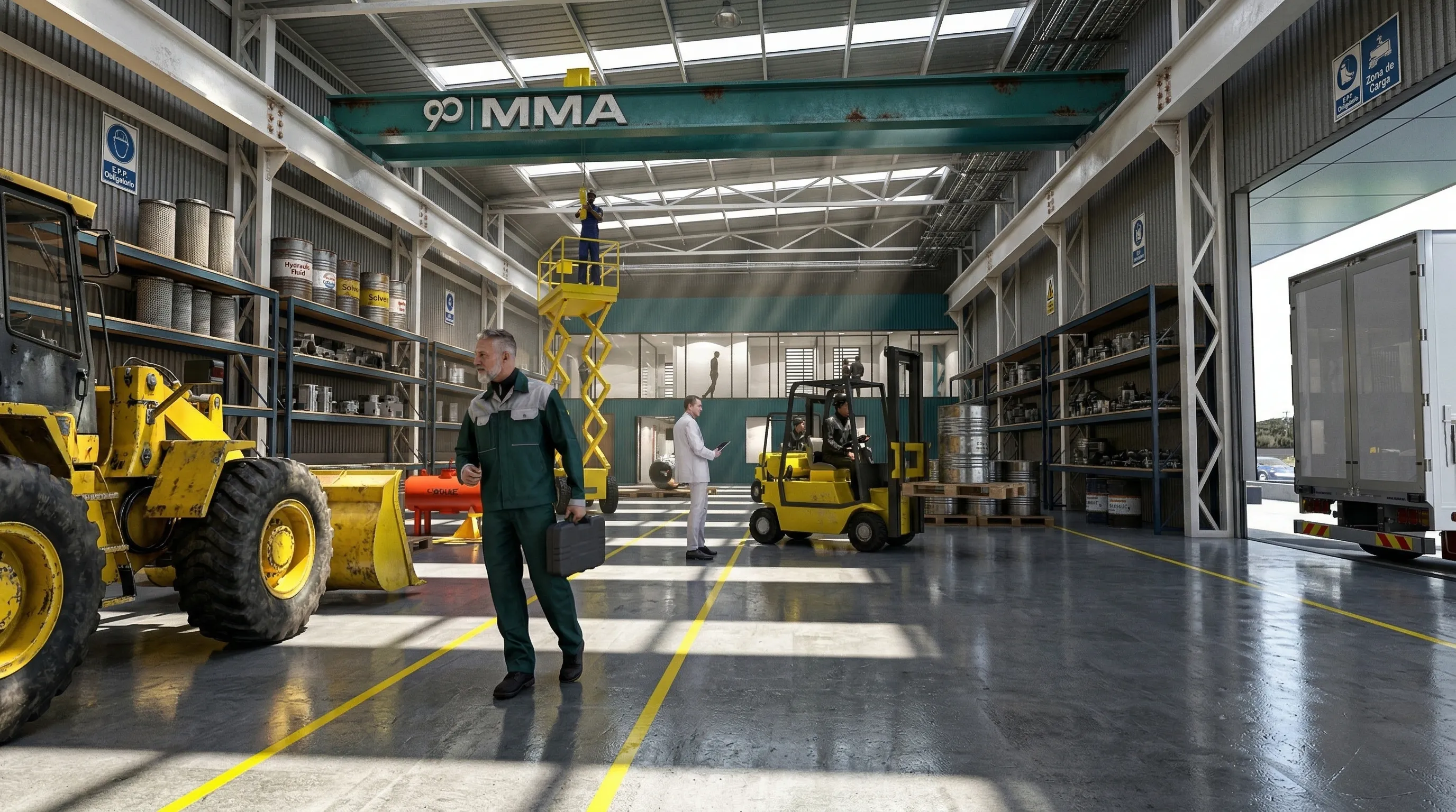 Render Galpón de Logistic — PatagoniaBIM